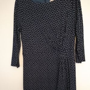 Loft blue print dress